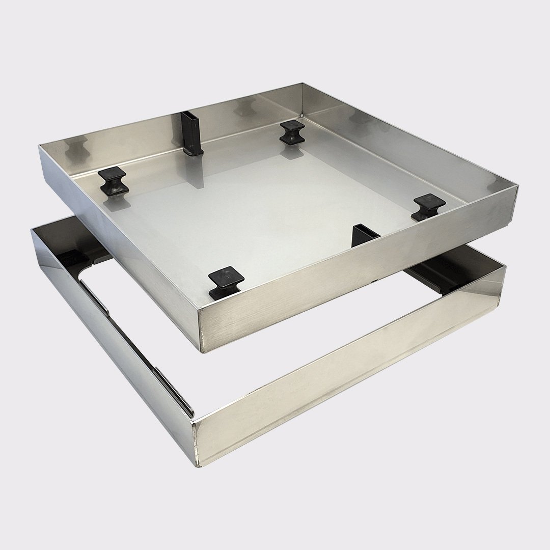 HIDE Concrete Skimmer Lid hardware stack