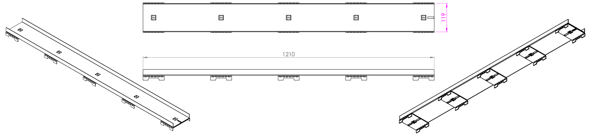 HIDE Linear Drain Cover CAD HIDE Linear Drain Cover CAD