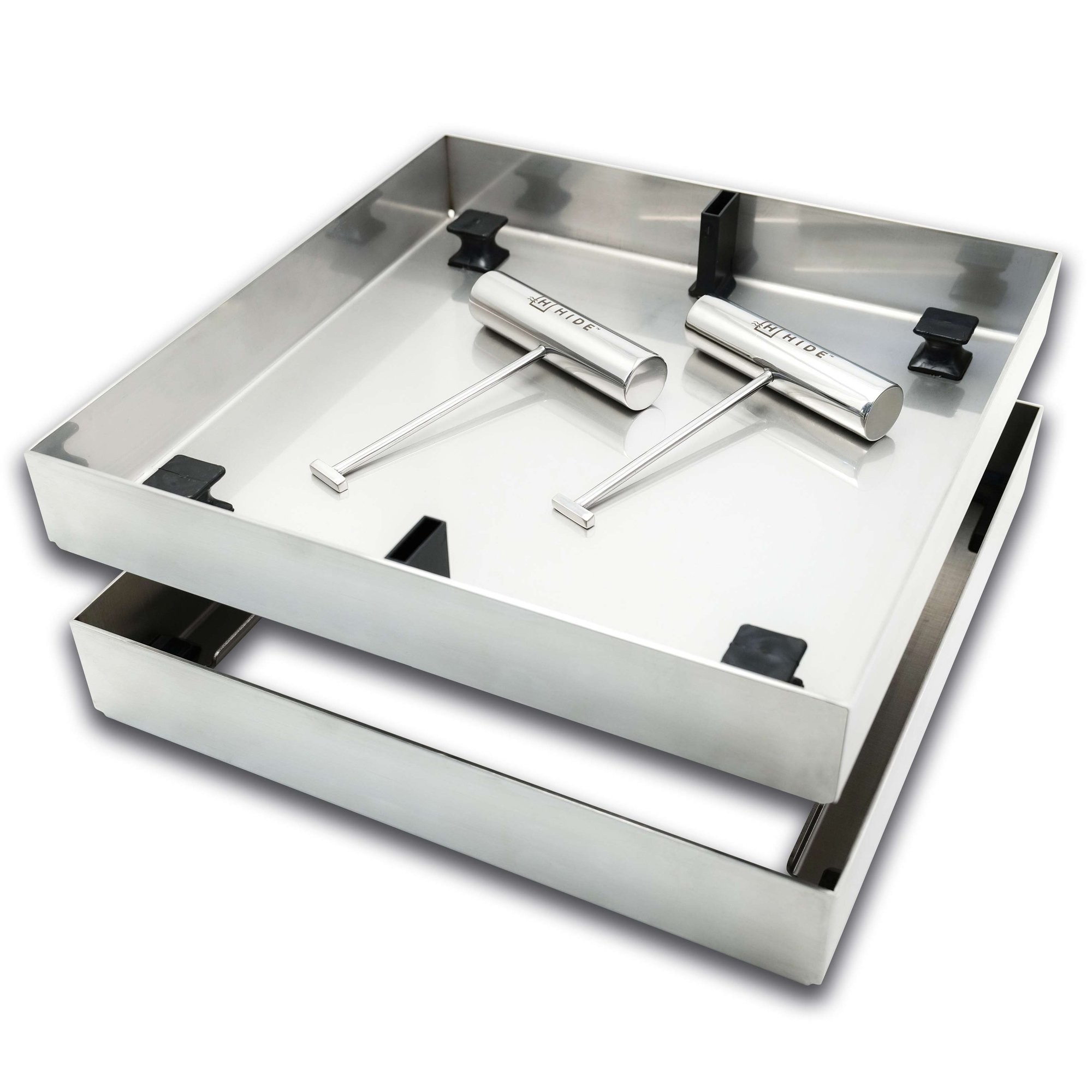HIDE Concrete Drain Cover hardware stack