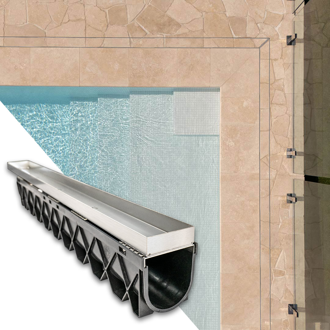 HIDE Linear Strip Drain Cover insitu image